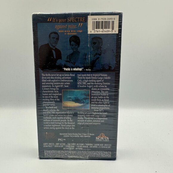 Thunderball VHS James Bond 007 Collection 1986 Sean Connery MGM - Picture 2 of 3